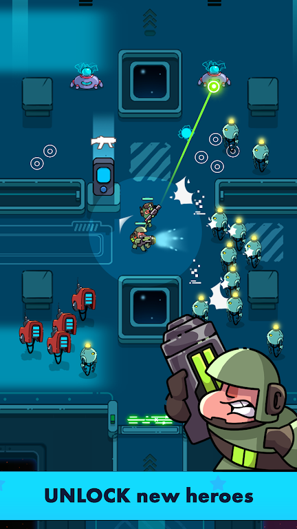 Space Squad: Crash Robots 스크린샷 1