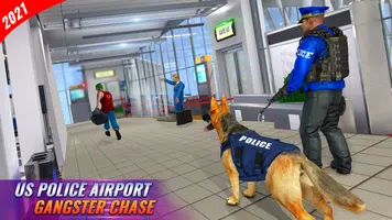 US Police Dog Games : Airport Crime Police Games ภาพหน้าจอ 2