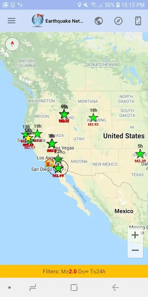 Schermata Earthquake Network PRO 1