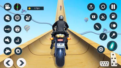 Mega Ramp Stunt Bike Games 3D スクリーンショット 0