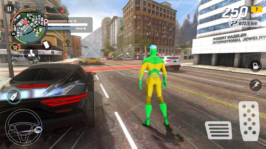 Super Rope Hero: Crime City Capture d'écran 1