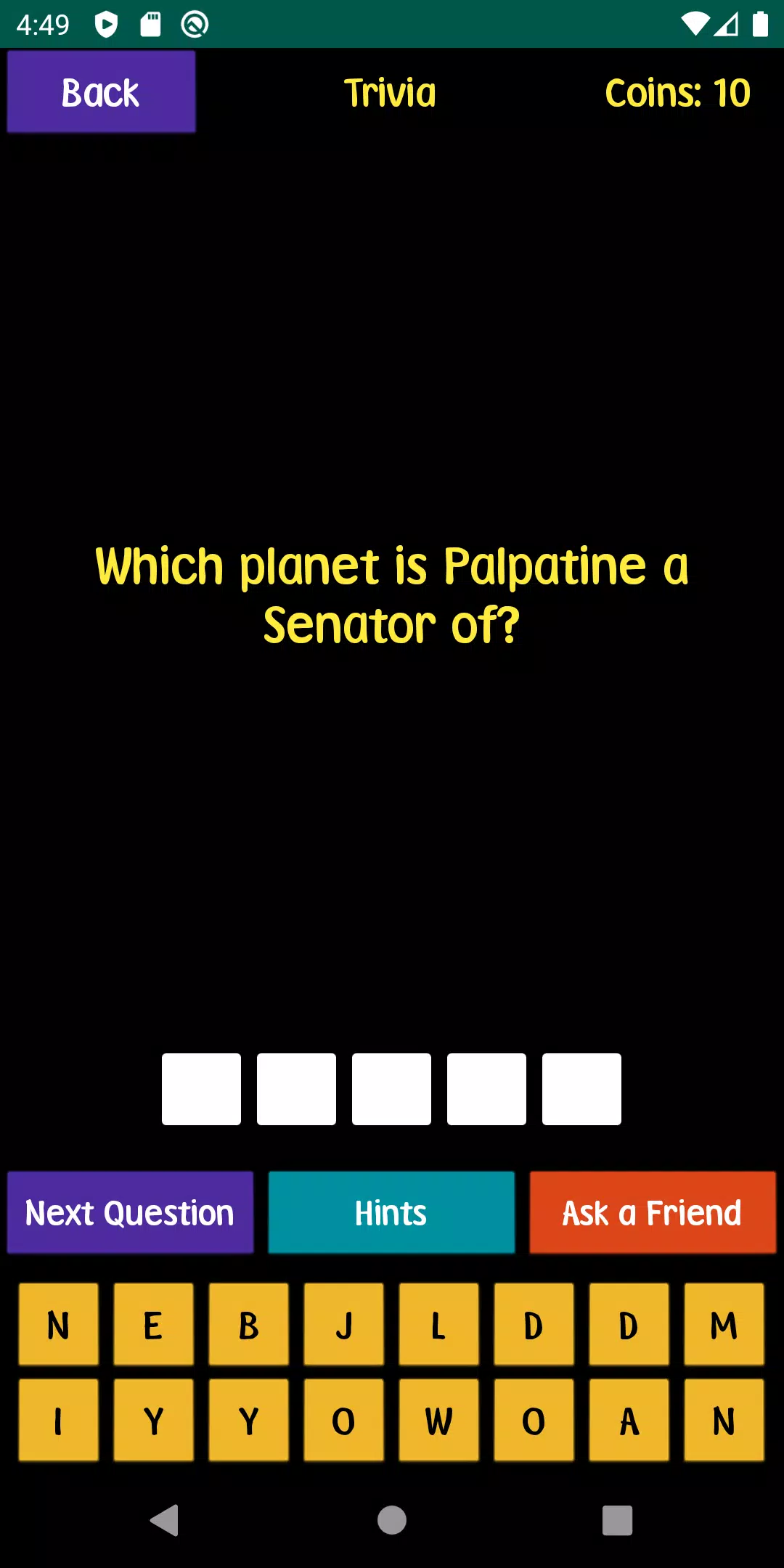 Quiz For SW Fans Capture d'écran 0