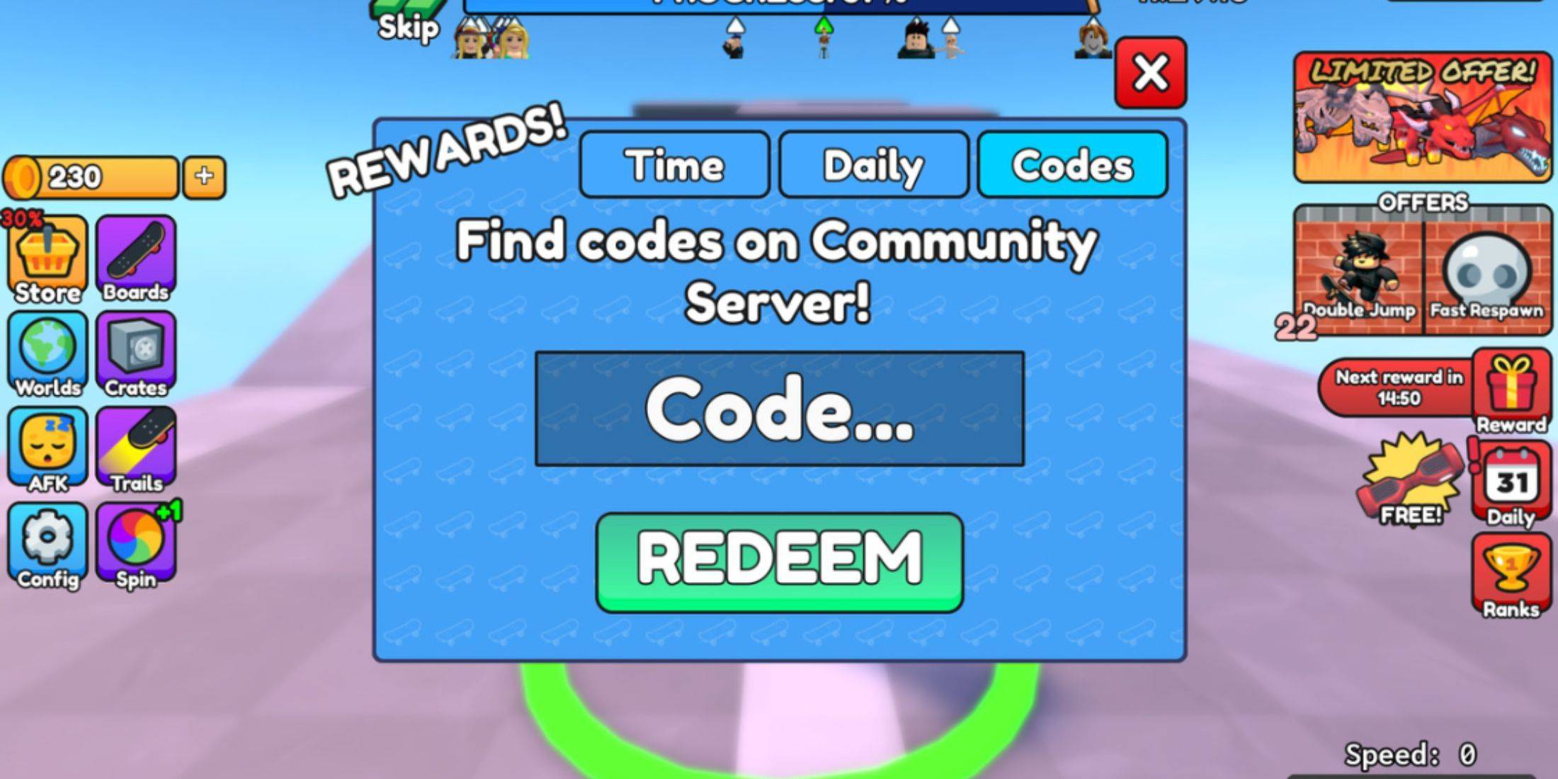 Redeeming Codes