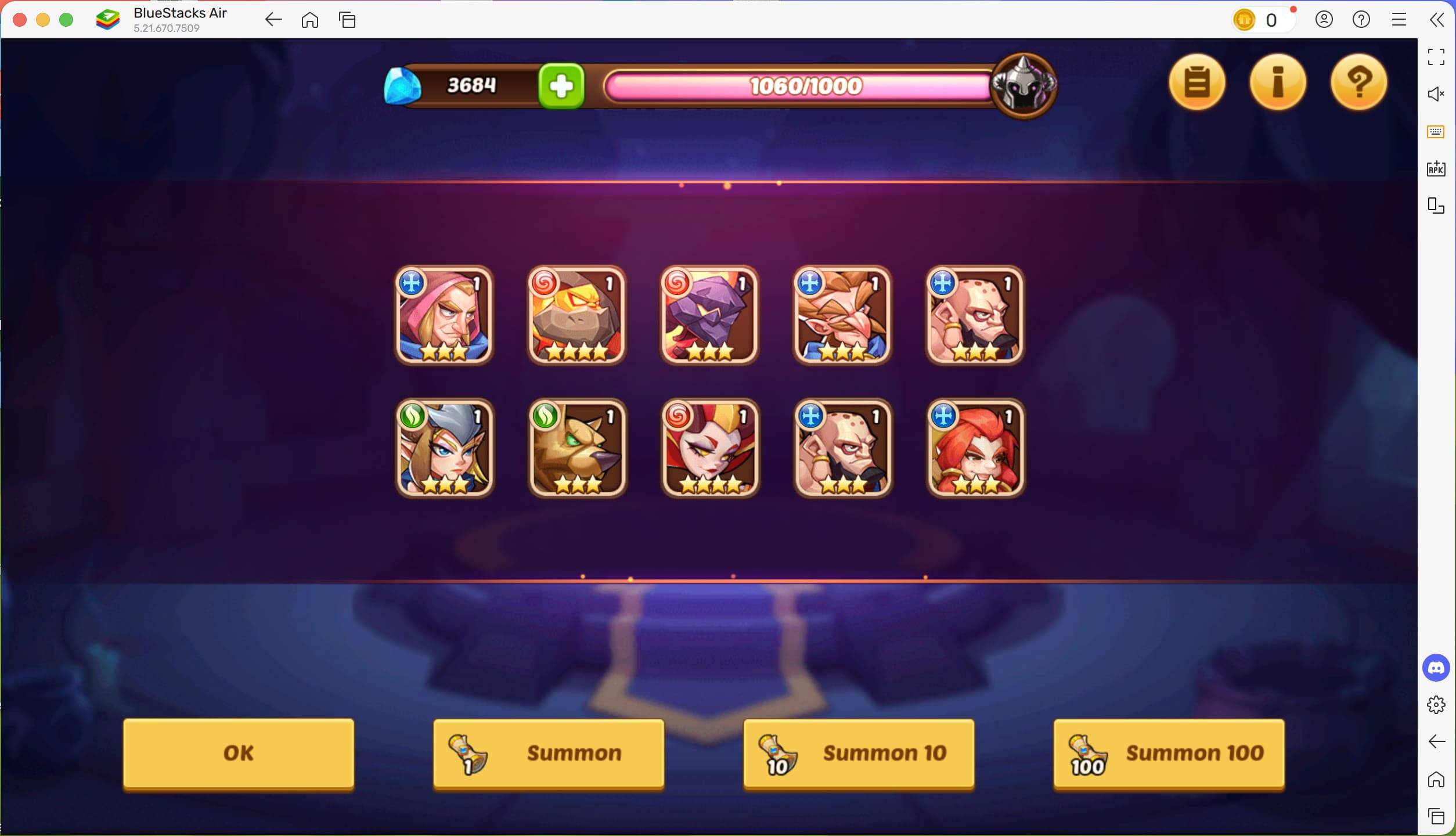 Steigern Sie Ihr Idle Heroes Gameplay auf Mac mit Bluestacks Air