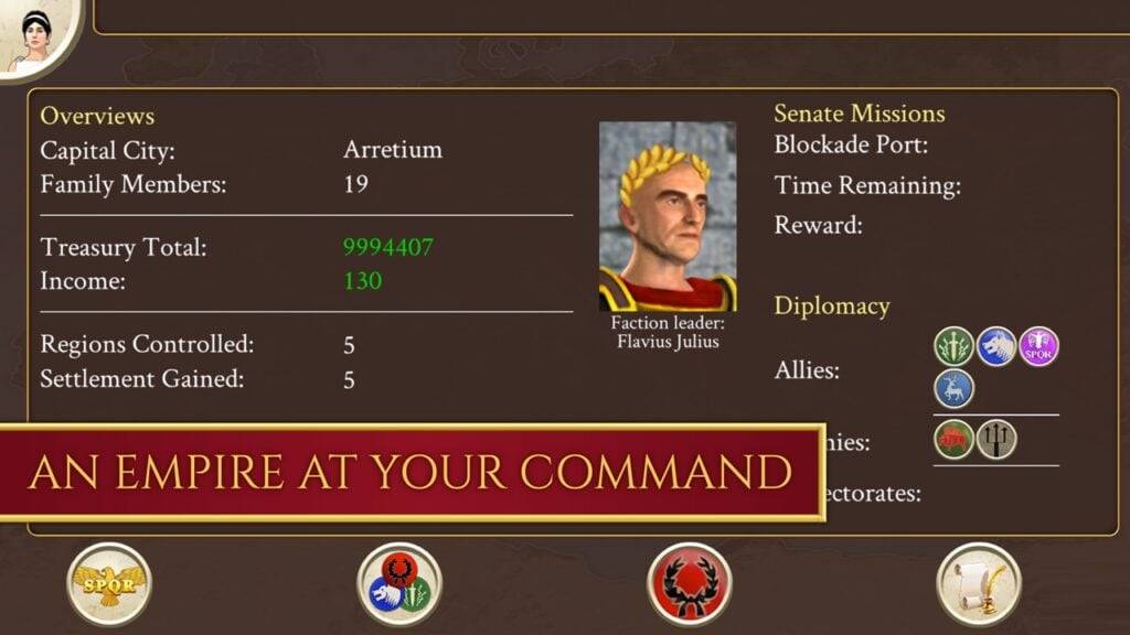 Feral Interactive는 로마의 임페 리움 업데이트 : Total War를 출시합니다