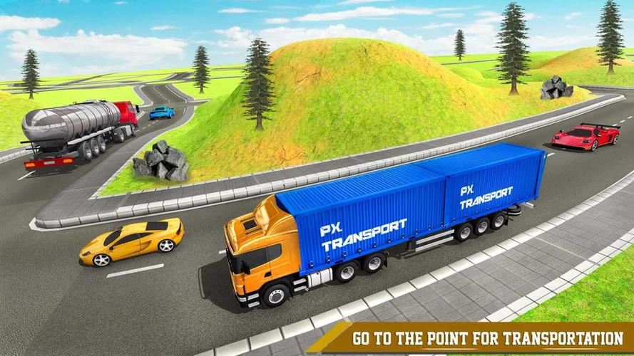 Cargo Transport Truck Driving 螢幕截圖 1