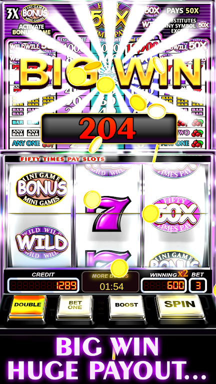 Free Slot Machine 50X Pay Скриншот 1