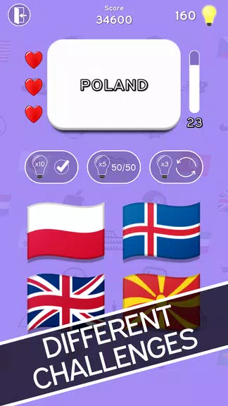 Schermata 3in1 Quiz : Logo-Flag-Capital 1