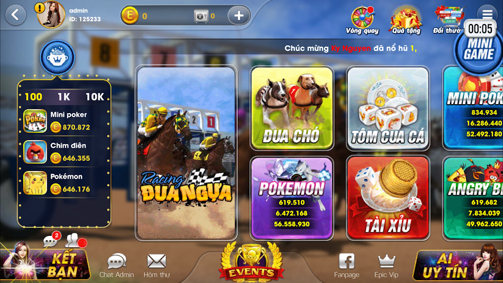 Epic JackPot: Đại gia Game bai Club Schermafbeelding 0