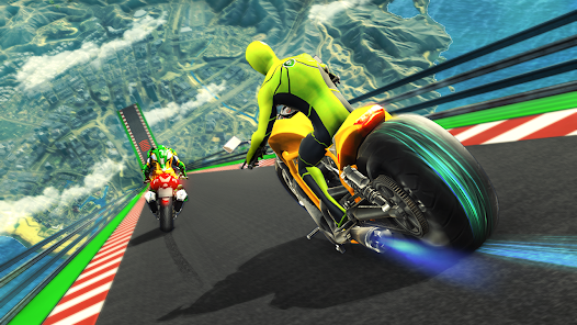 Super Hero Bike: Racing Game ဖန်သားပြင်ဓာတ်ပုံ 0