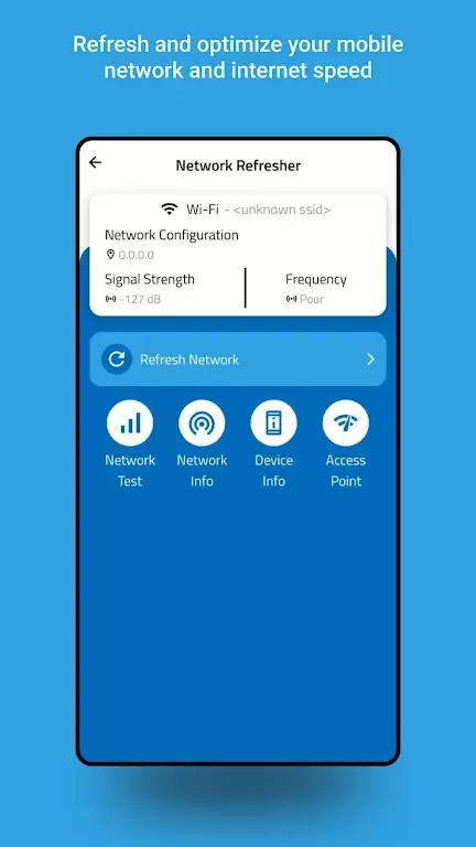 Schermata Signal Strength Test & Refresh 0