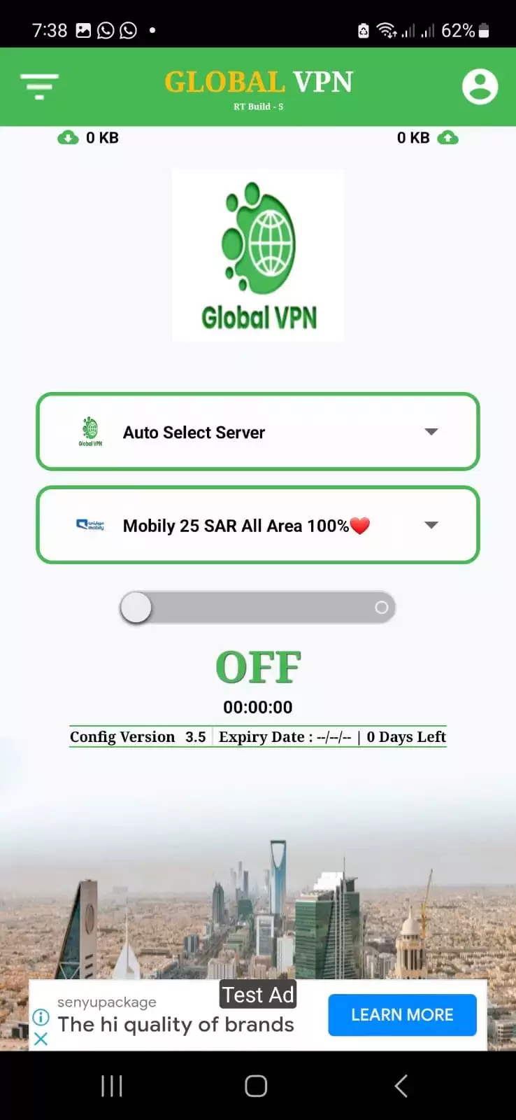 Global VPN Ảnh chụp màn hình 1