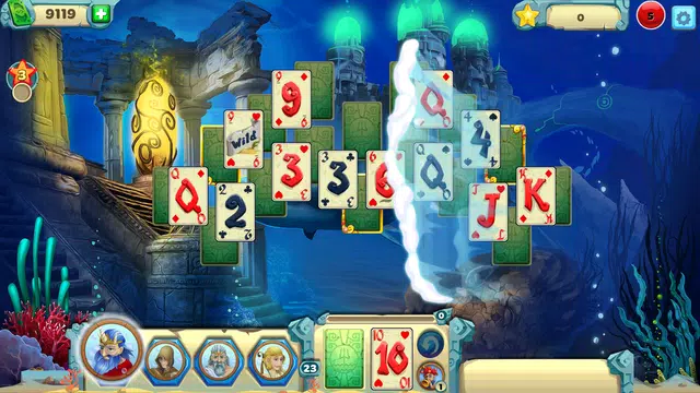 Solitaire Atlantis Tangkapan skrin 1