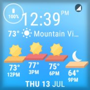 Weather for Wear OS Capture d'écran 1