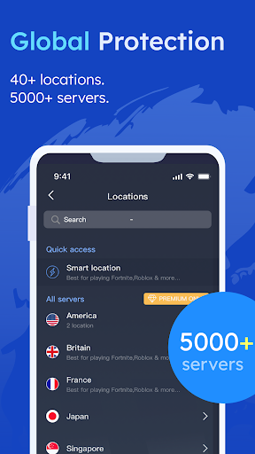 Sonics VPN - Fast VPN proxy Screenshot 3