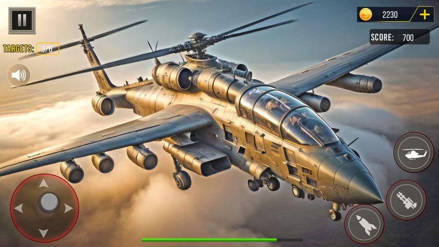 Gunship Battle Helicopter Game 螢幕截圖 1