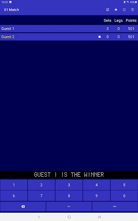 Double Top Darts Scoreboard Скриншот 3