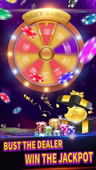 BlackJack 21 lite offline game 螢幕截圖 2