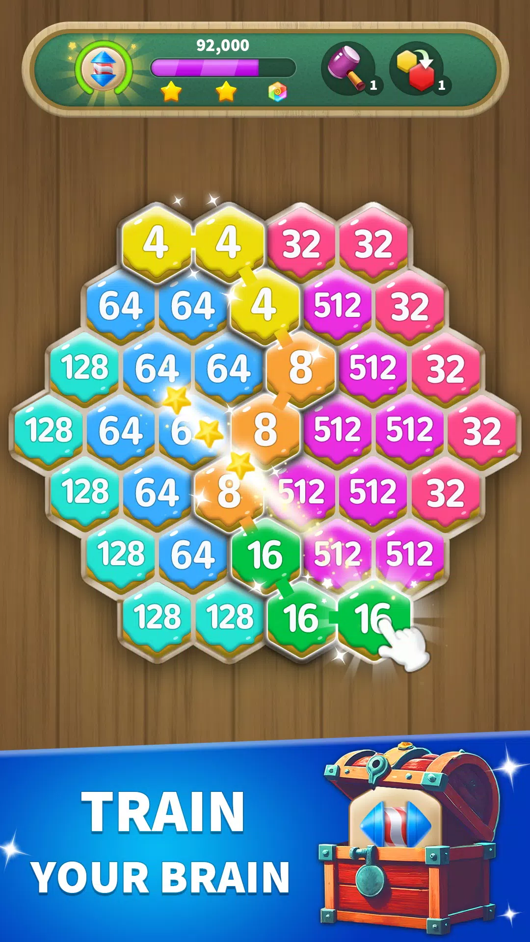 Hexa Connect: 2048 Puzzle Captura de tela 1