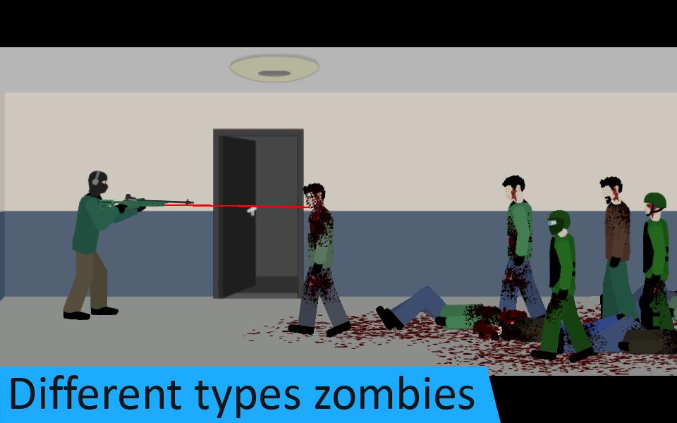 Flat Zombies: Defense & Cleanup Tangkapan skrin 1