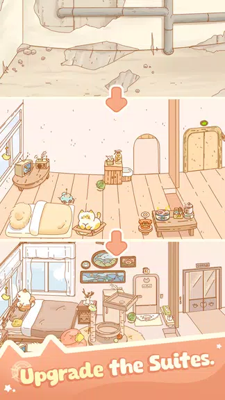Idle Cat Hotel - Tycoon Games ဖန်သားပြင်ဓာတ်ပုံ 2