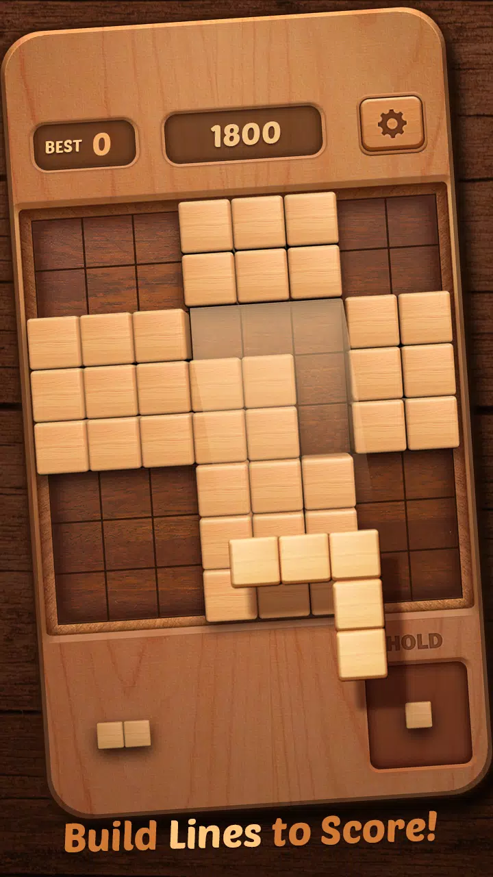 Wood Block Puzzle 3D Schermafbeelding 0