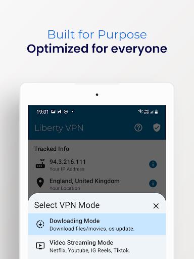 Liberty VPN Secure & Fast VPN 螢幕截圖 2