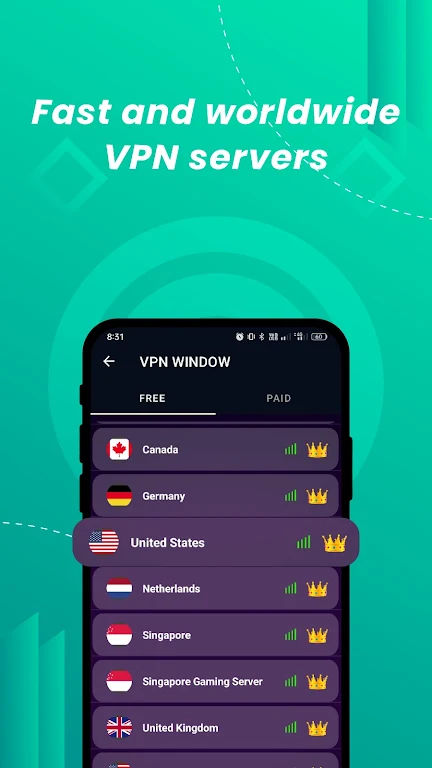 VPN Window- Super Internet VPN Ekran Görüntüsü 2