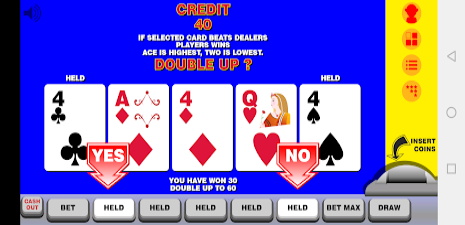 Video Poker with Double Up 螢幕截圖 1