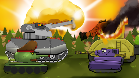 Merge Tanks 2: KV-44 Tank War Ekran Görüntüsü 0