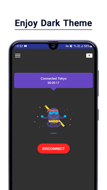 Ninja VPN – Faster, Safer Internet स्क्रीनशॉट 0
