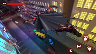 Bat Hero Spider Superhero Game 螢幕截圖 1