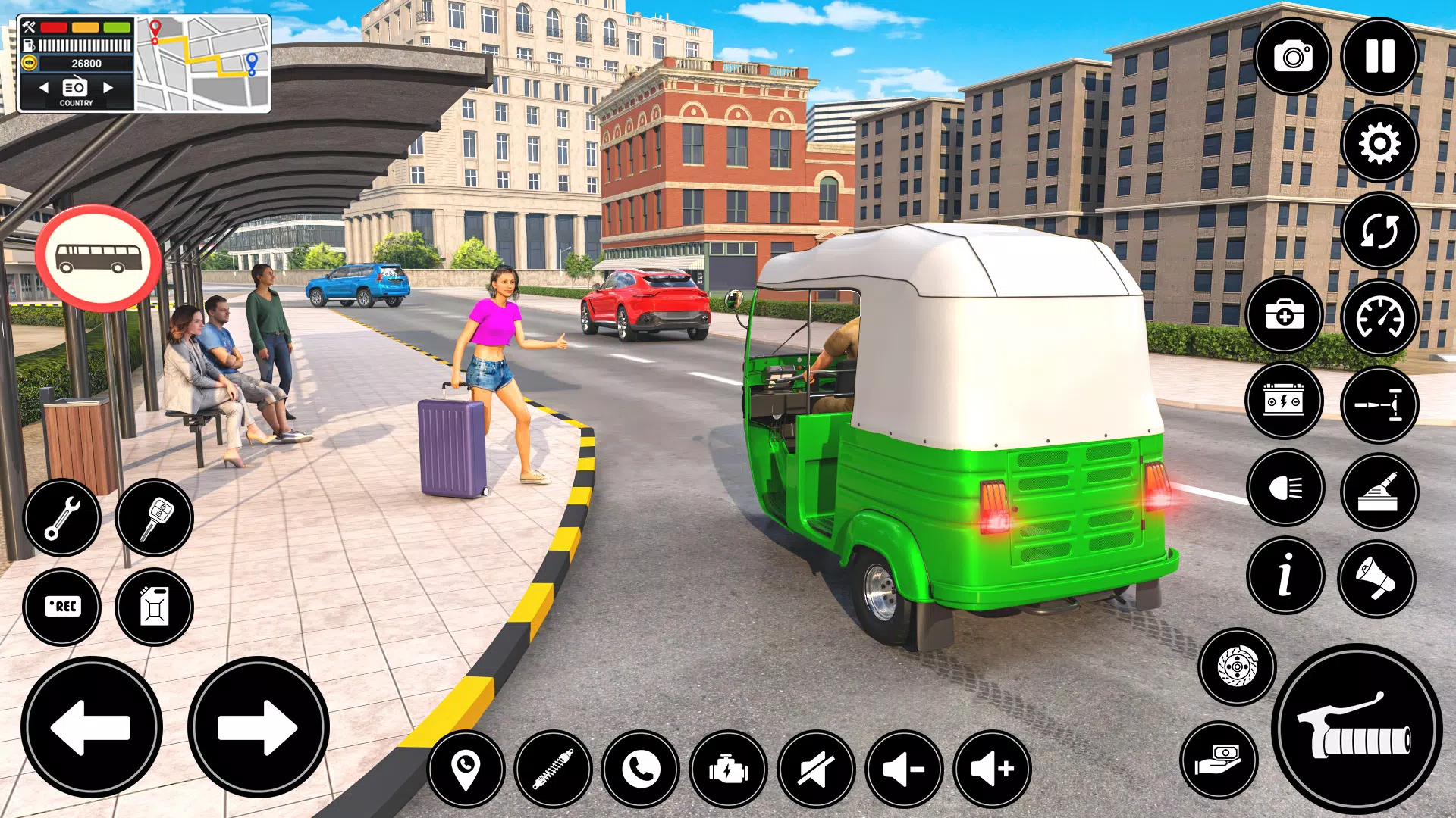 Auto Tuk Tuk Rickshaw Game Скриншот 0