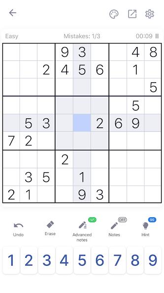 Sudoku - Classic Sudoku Puzzle Mod ภาพหน้าจอ 3