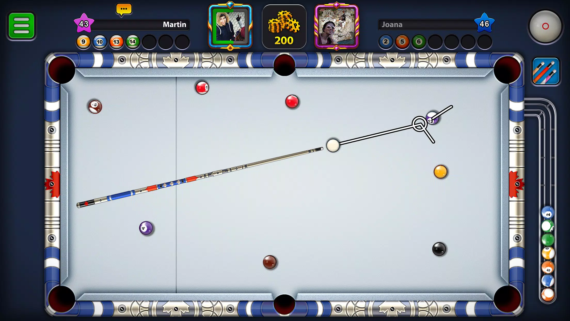 Billiards Game: 8 Ball Pool Скриншот 1