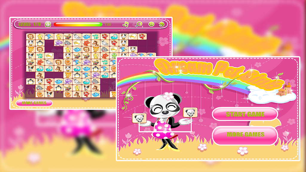 Dream Pet Link: Animal Mahjong Connect 스크린샷 0