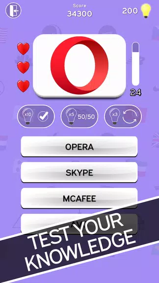 Schermata 3in1 Quiz : Logo-Flag-Capital 0
