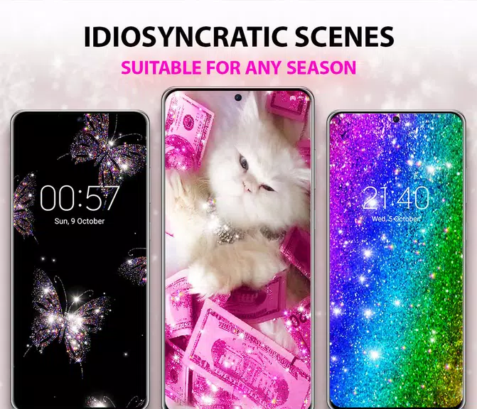 Glitter Live Wallpaper Tangkapan skrin 2