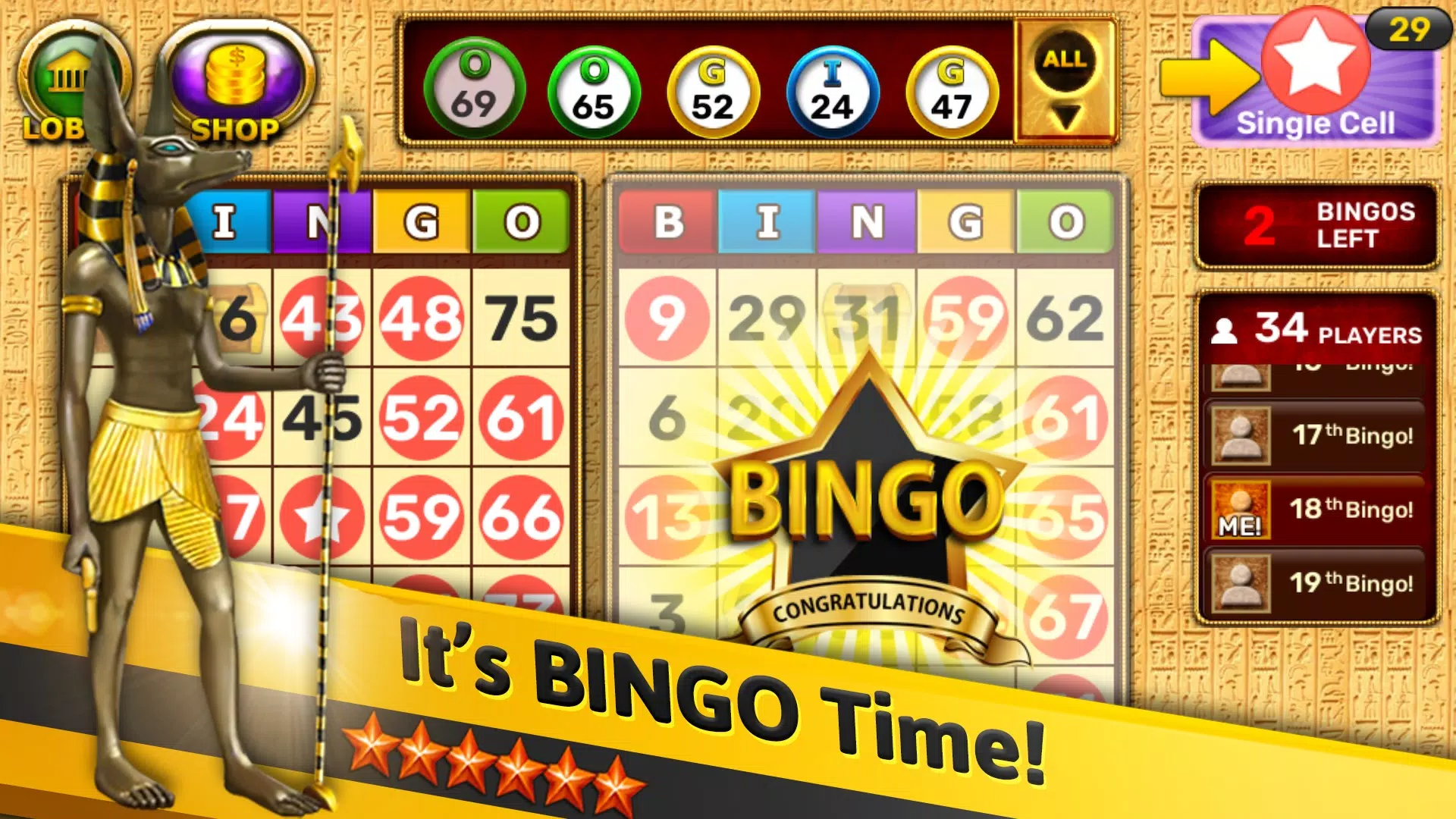 Schermata Bingo - Pharaoh's Way 0