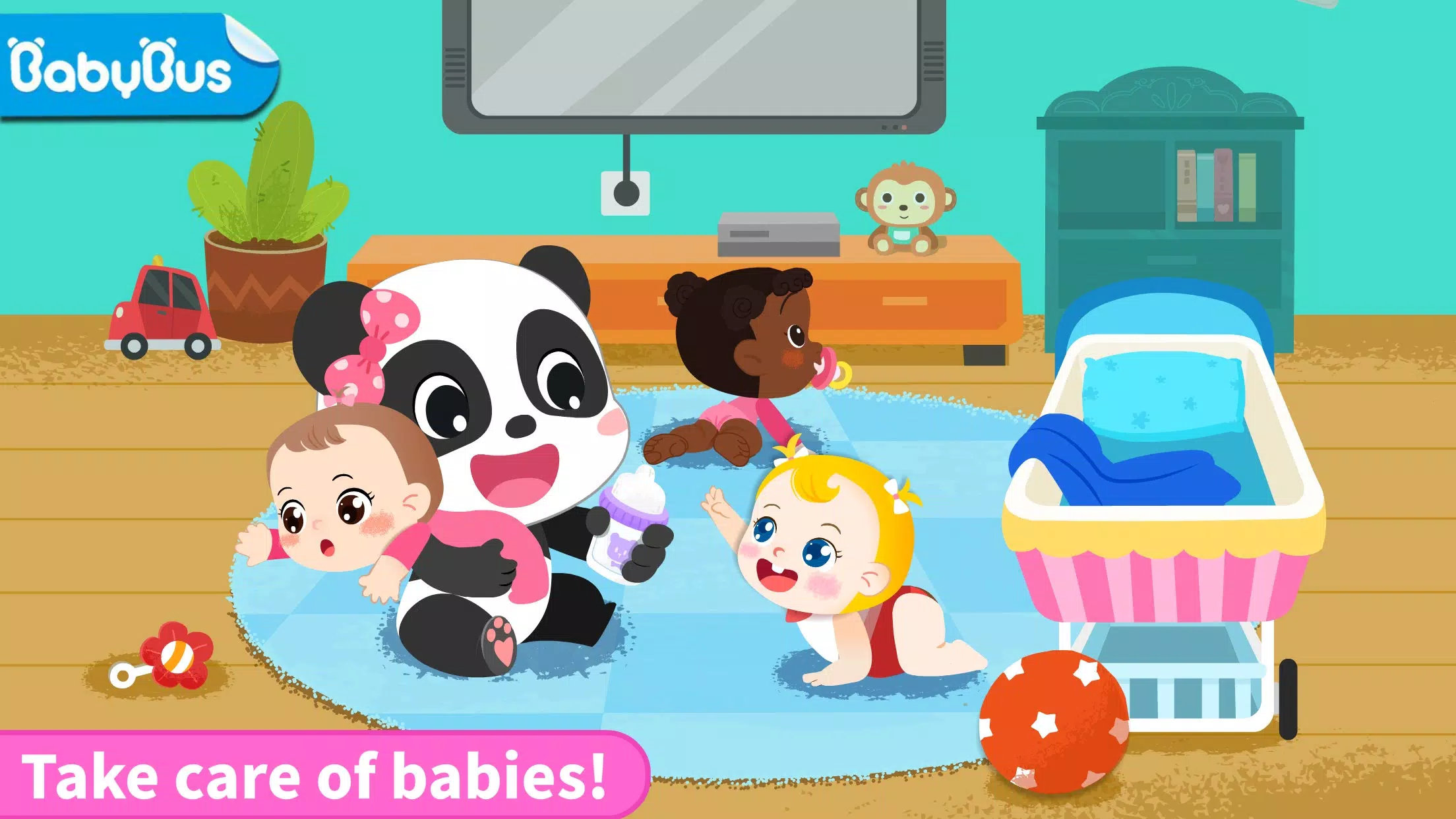 Panda Games: Baby Girls Care Ảnh chụp màn hình 0