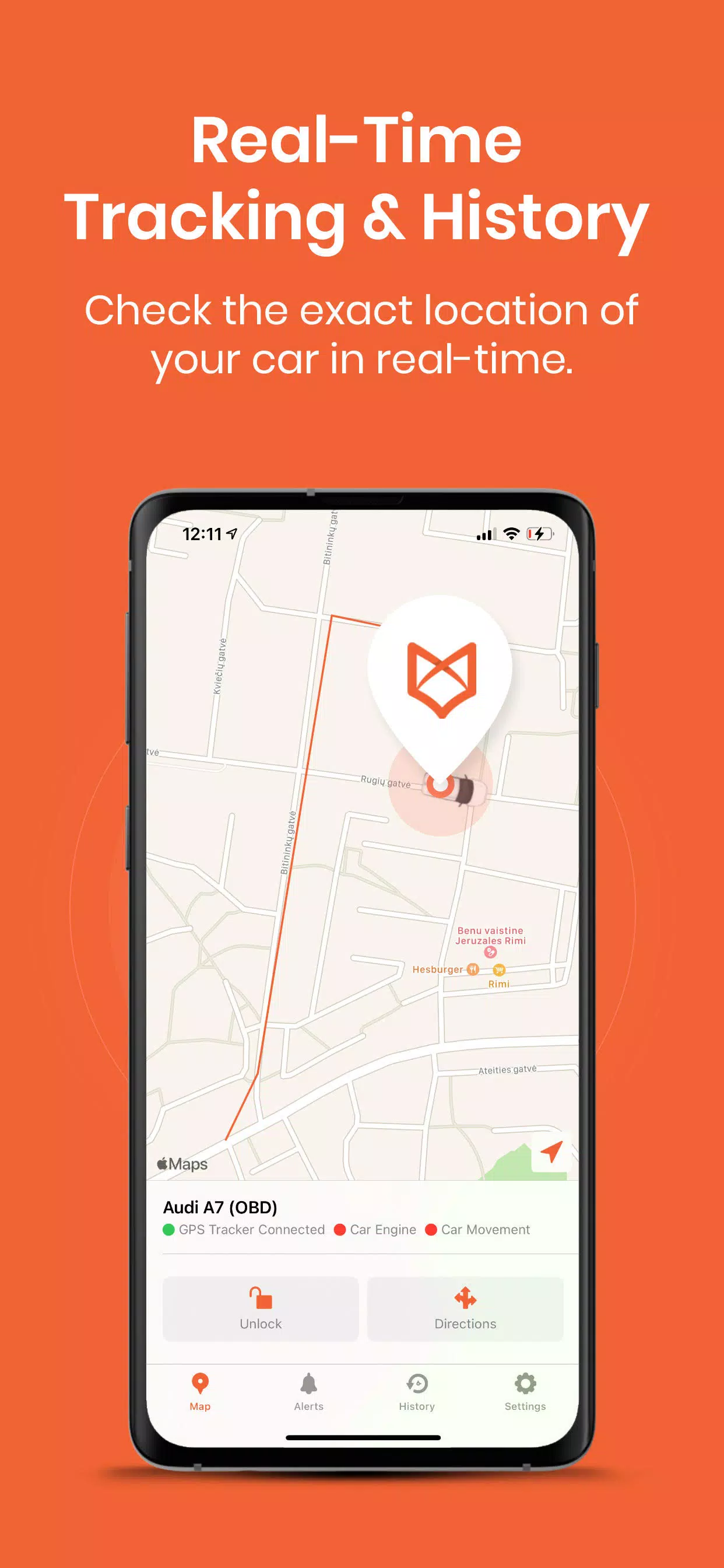 TrackingFox Car GPS Tracker Screenshot 1