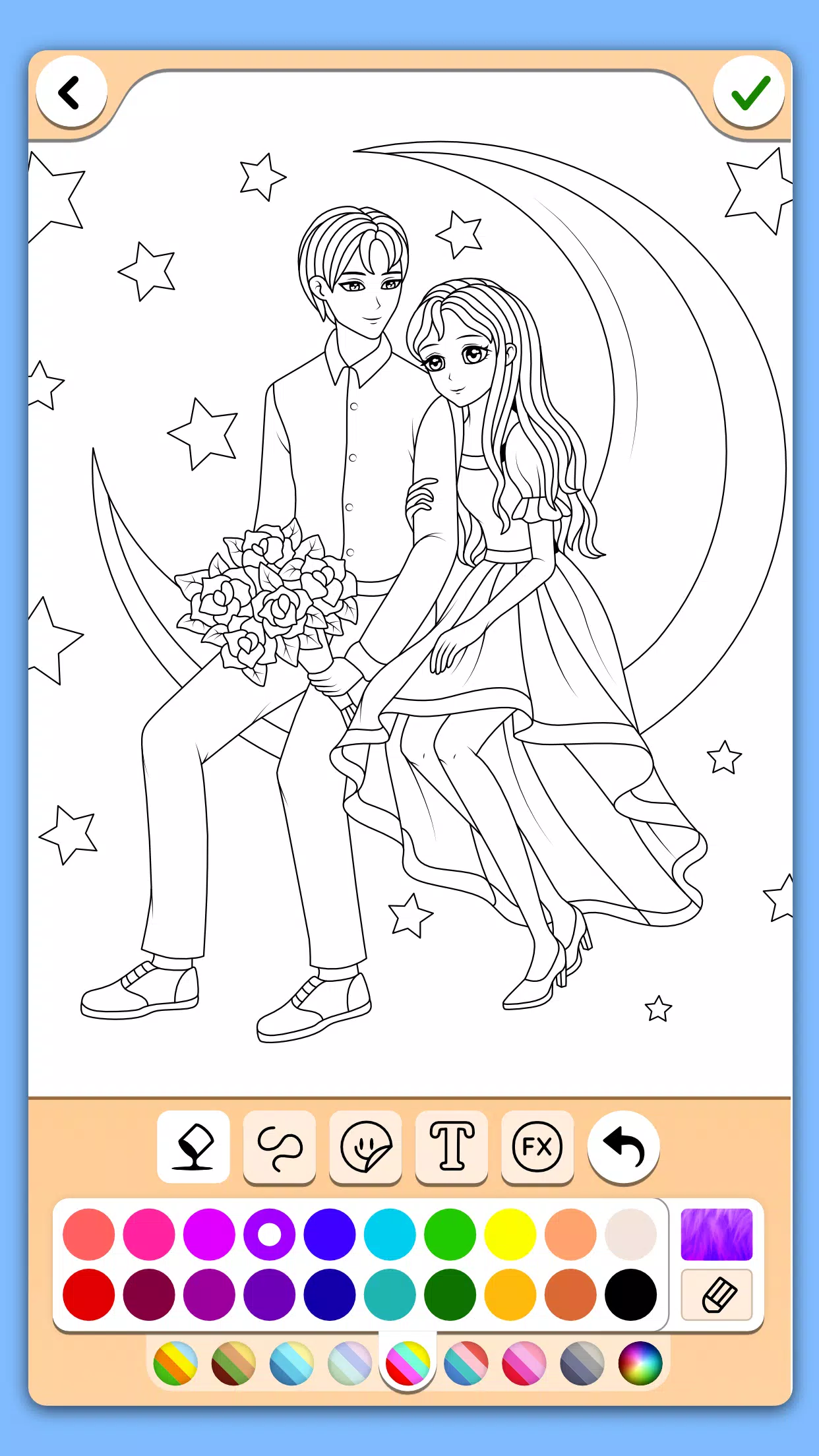 Valentines love coloring book ภาพหน้าจอ 1