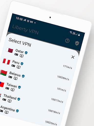 Liberty VPN Secure & Fast VPN স্ক্রিনশট 1