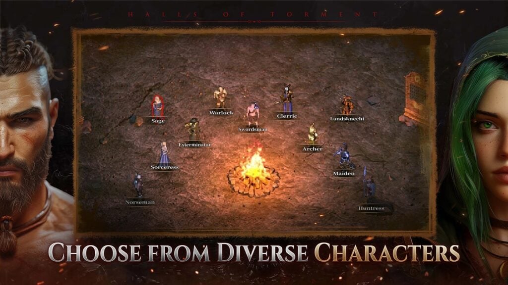 Torment Halls Bullet Hell Mobile Launch approchant