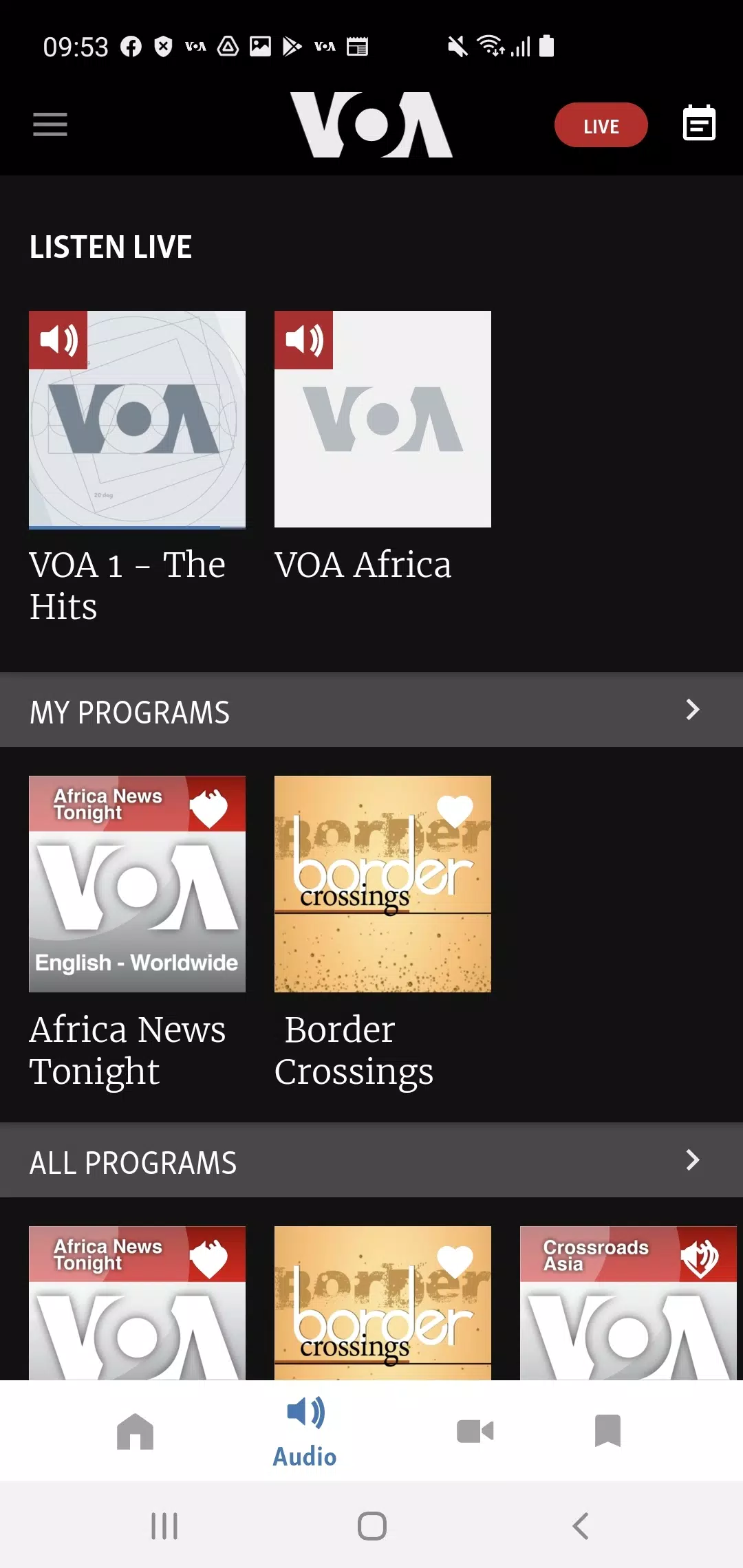 Schermata VOA News 3