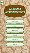 Animals Memory Game Screenshot 1