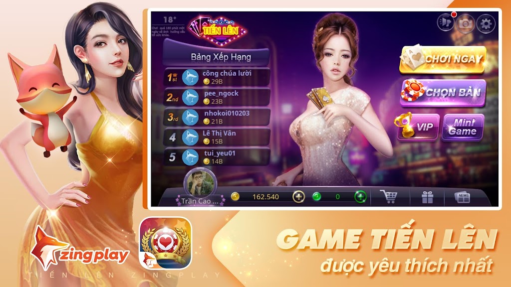 Tiến lên Miền Nam - Tiến Lên - ZingPlay Tangkapan skrin 0
