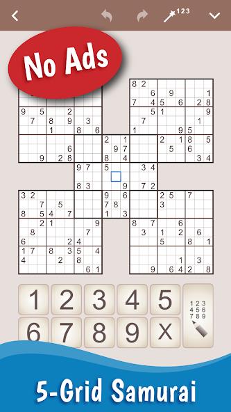 MultiSudoku: Samurai Sudoku Mod Tangkapan skrin 0