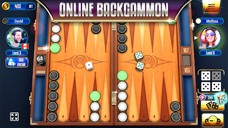 Backgammon Legends Online Captura de tela 1