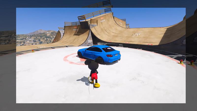 Mickey Race Mega Ramp Car スクリーンショット 0